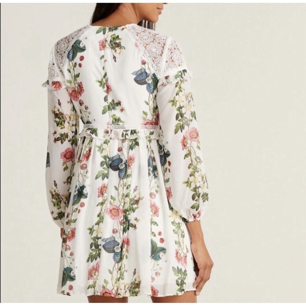 TED BAKER LONDON Maryam Oracle Long Sleeve Dress Floral Multi Size 4 $329 NEW - Picture 14 of 14